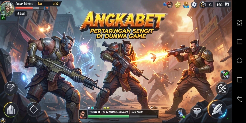 Gameplay menarik dari ANGKABET dengan pertarungan dinamis.