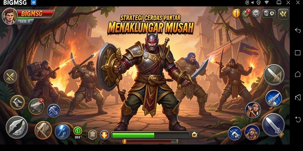 Tampilan gameplay yang menegangkan dari BIGMSG dengan strategi cerdas.