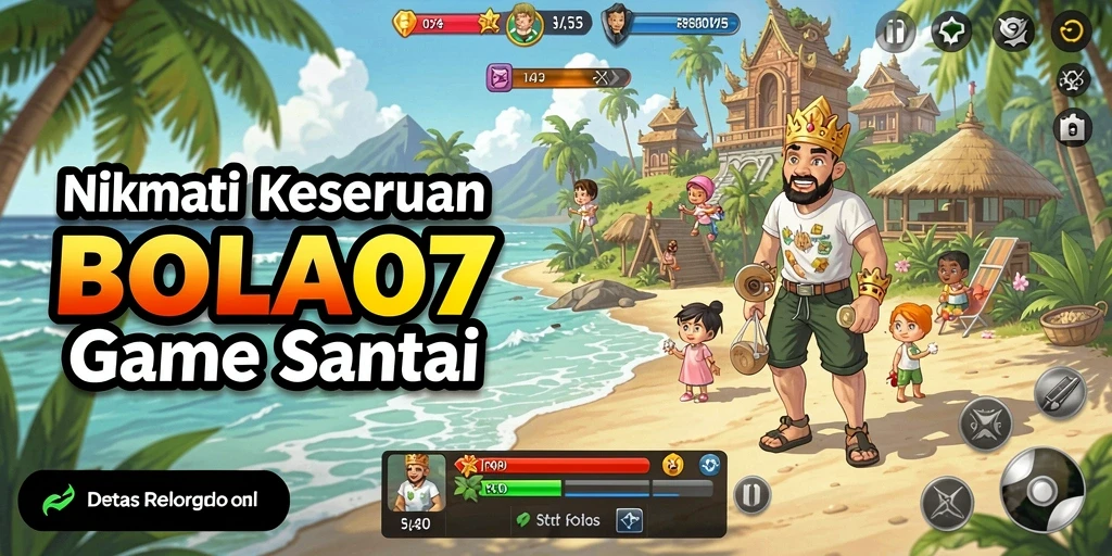 Tampilan gameplay <strong>BOLA07</strong> yang cerah dan menghibur.