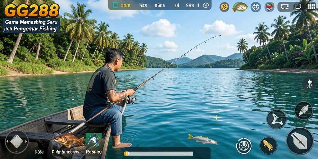 Tampilan menarik gameplay Fishing di GG288 yang seru dan mengasyikkan.