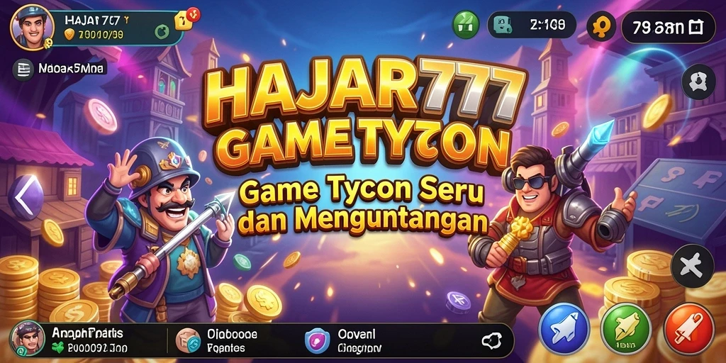 Tampilan gameplay HAJAR777 yang menunjukkan strategi Tycoon yang menarik.