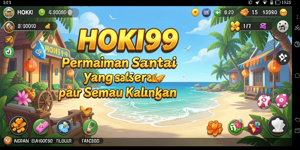 Tampilan gameplay HOKI99 yang menyenangkan dan menghibur.