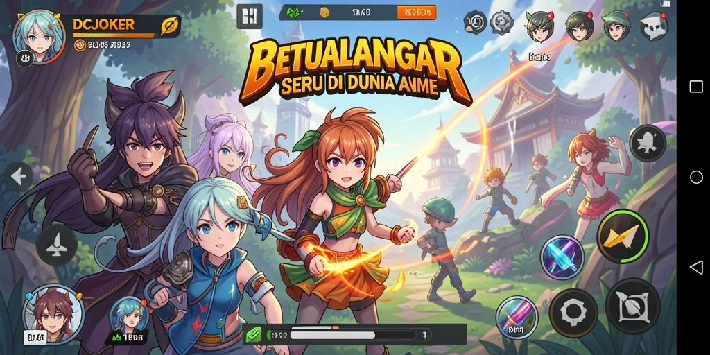 Gameplay IDCJOKER yang memukau dengan aksi anime.