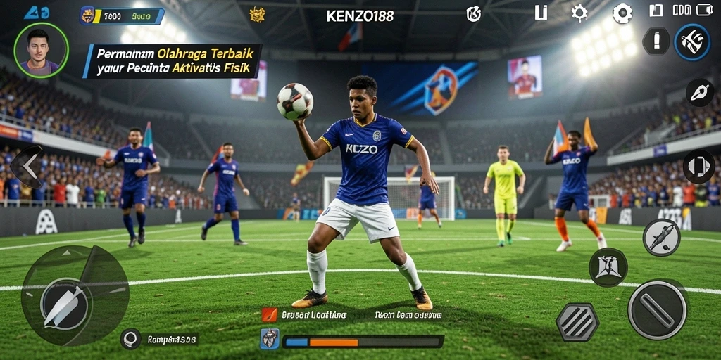 Tampilan menarik dari gameplay olahraga di KENZO188