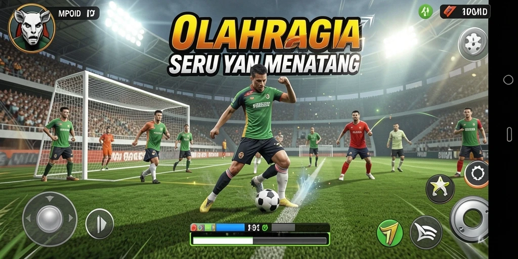Tampilan menarik dari gameplay MPOID yang penuh aksi olahraga.