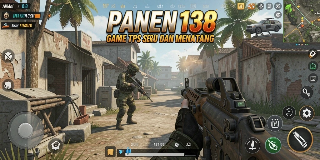 Screenshot utama PANEN138 memperlihatkan aksi tembak-menembak yang mendebarkan.