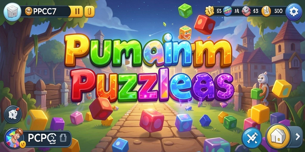 Screenshot utama PCPC7 menampilkan gameplay Puzzle yang menantang.