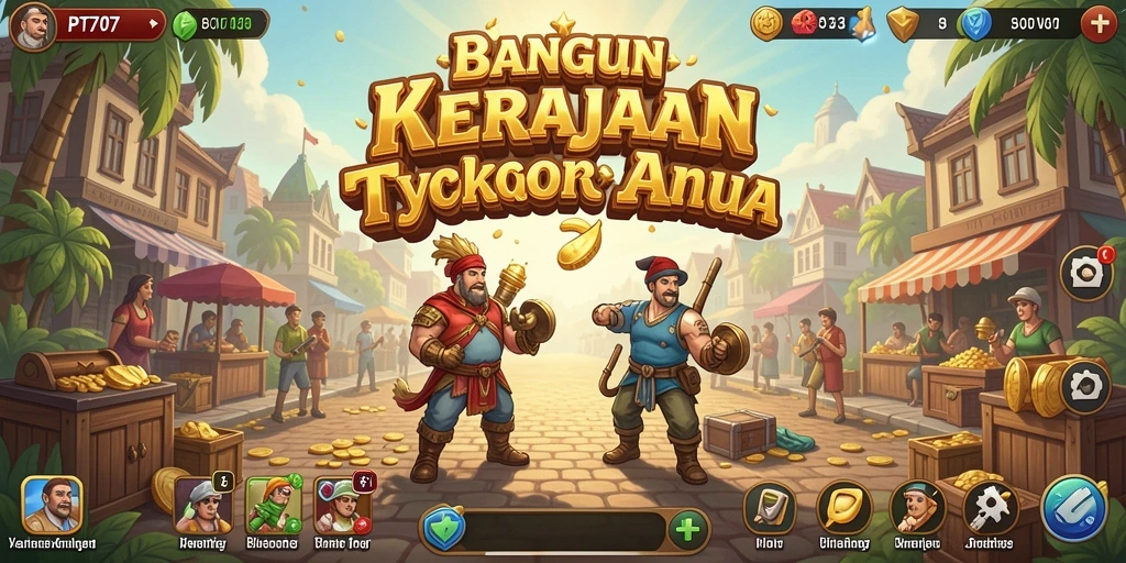 Tampilan gameplay PT707 dengan strategi bisnis yang menarik.