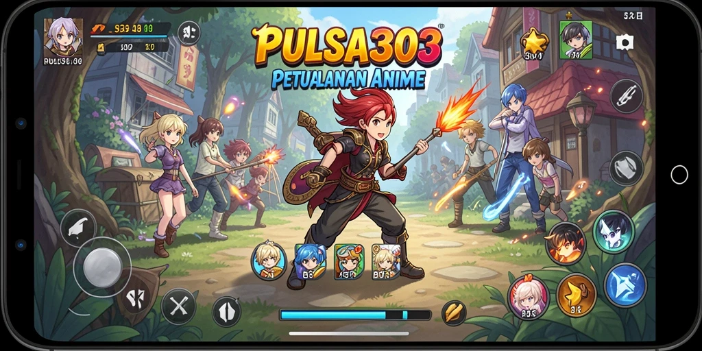 Gameplay seru dalam dunia Anime yang penuh warna.