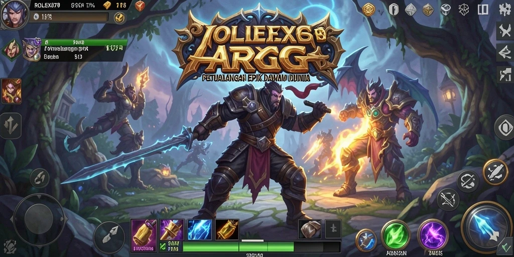 Tampilan gameplay menarik dari ROLEX878 yang menampilkan aksi seru ARPG.