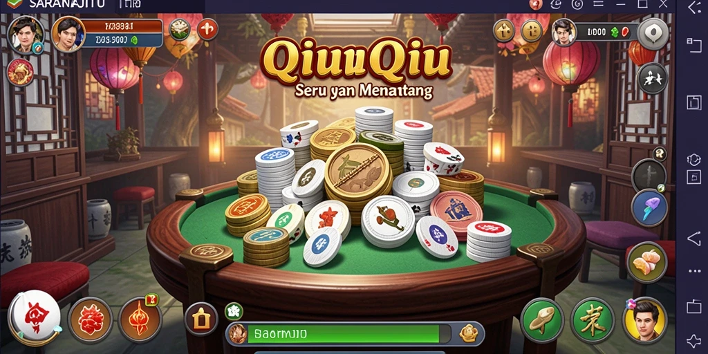 Screenshot SARANAJITU menampilkan gameplay QiuQiu yang seru.