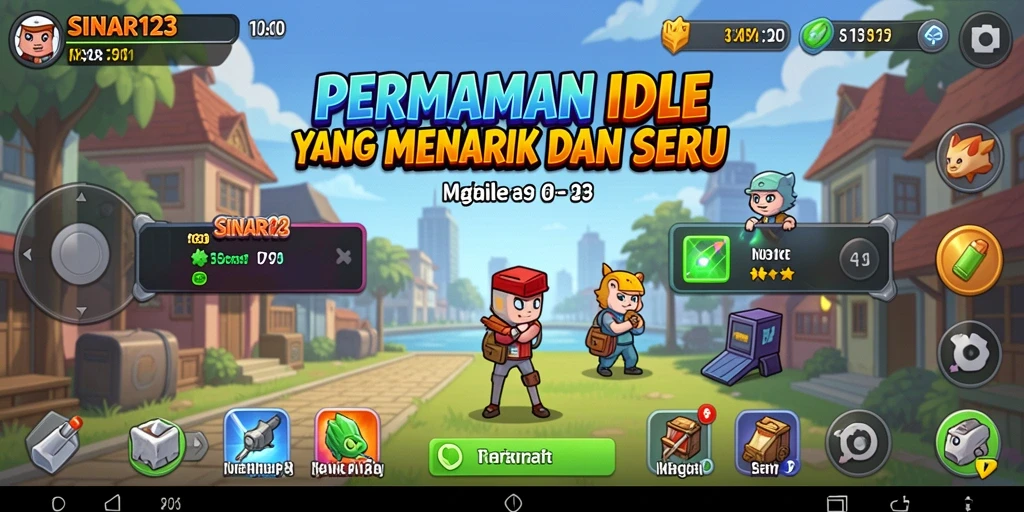 Tampilan gameplay SINAR123 yang seru dan penuh warna.